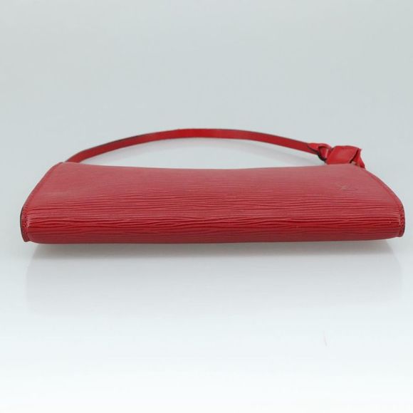 Louis Vuitton Pochette Accessoire Red Leather Clutch Bag (Pre-Owned) - Picture 7 of 16